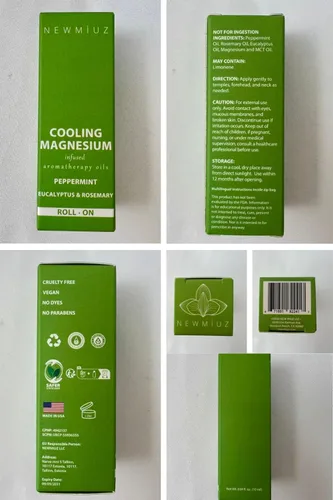 Vista 9 de Rollo de migraña en barra para aliviar el dolor de cabeza con magnesio, aceite esencial de eucalipto, aceite esencial de eucalipto para sinusitis