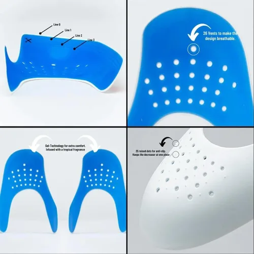 Vista 4 de SNEAKARE Crease Protector Guards for Sneakers, Anti-Wrinkle Shoe Decreaser, Crease Guard for shoes 1 Pair Large US size 8-13