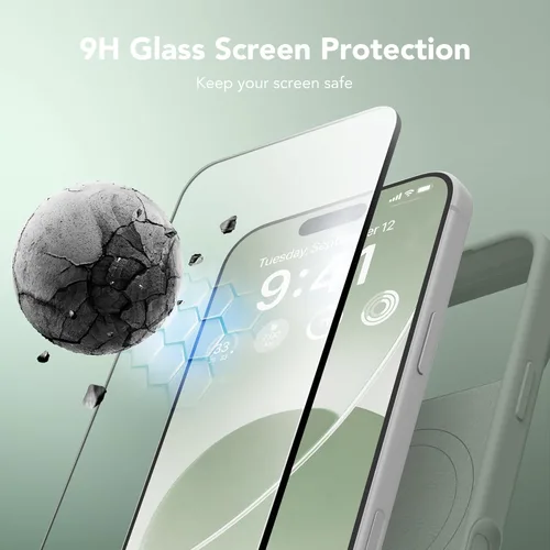 Vista 1287 de GONEZ Funda magnética para iPhone 14, compatible con Magsafe, con protector de pantalla + protector de cámara, forro de microfibra antiarañazos