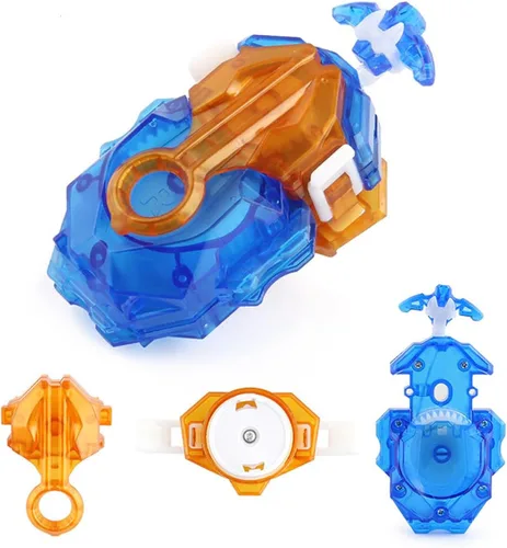Vista 4 de Lanzador y agarre, Battling Tops Burst B-184 Custom Bey Launcher LR Left Right Spin DB Layer System (juego azul)