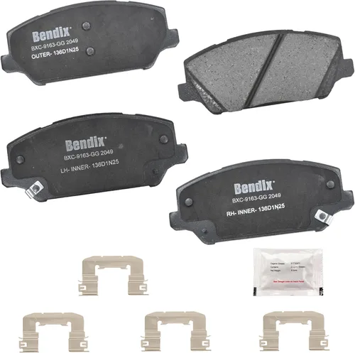Vista 309 de Bendix Pastillas de freno delanteras de cerámica Priority1 CFC465AK2 para Acura EL 2005-1997, Honda Civic 2011-1996, Insight 2014-2010