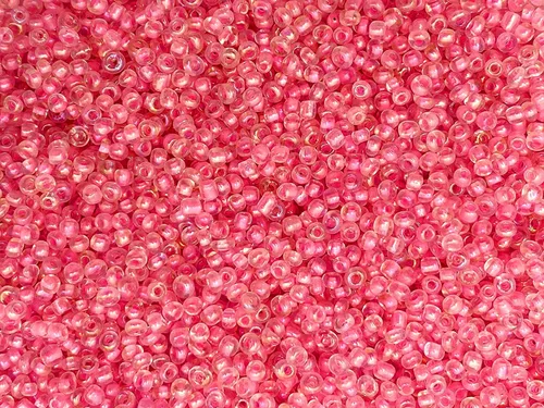 Vista 24 de Tamaño de las cuentas de semillas: 11/0 50 gr / 1.76 oz (ámbar plateado forrado)