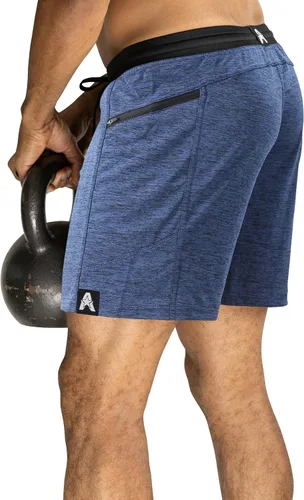Vista 16 de Anthem Athletics Hyperflex - Pantalones cortos de entrenamiento para hombre Bandera negra y americana G2