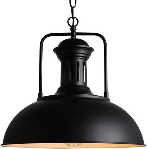 E27 - Iluminación colgante minimalista, estilo industrial vintage, lámpara colgante de hierro para interiores, lámpara colgante de techo para