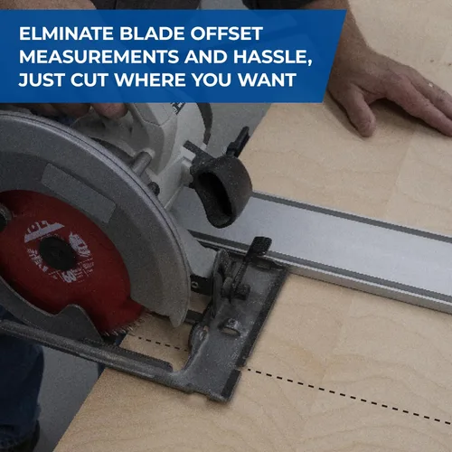 Vista 9 de Kreg KMA4700-E Guía de borde recto XL - 2.4 m - Para sierra circular - Para corte transversal y corte longitudinal - Carrilerías de guía de aluminio