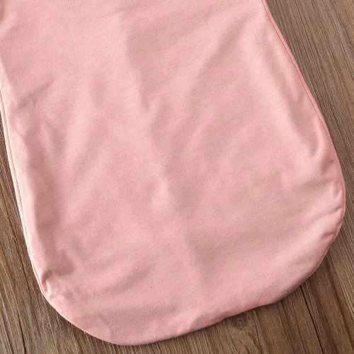 Vista 6 de Saco de dormir para bebé, recién nacido, algodón suave, manta para envolver, saco de dormir de murciélago para bebés de 0 a 6 meses (0-3 meses, rosa)