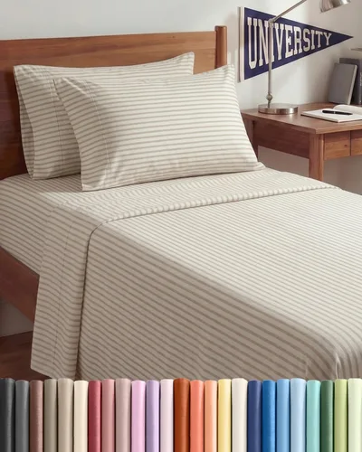 Vista 119 de Juego de sábanas Twin de 4 piezas - Cómodo, transpirable y refrescante - Juego de ropa de cama de lujo de hotel ultrasuave con bolsillos profundos