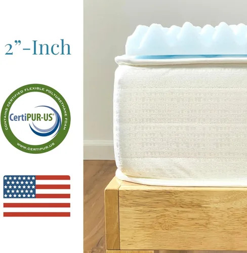 Vista 2 de Cubrecolchón de espuma Airflow, almohadilla de espuma en forma de caja de huevos, almohadilla de colchón para hospital y cubrecolchón para soporte