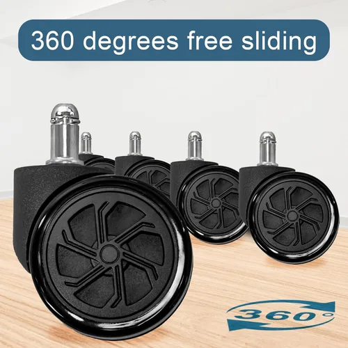 Vista 5 de Frassie Base de repuesto para silla de oficina con ruedas, base de metal resistente para silla de taburete de 2500 libras, pieza de repuesto Negro