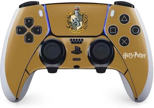 Vista 13 de Skinit Calcomanía para juegos compatible con el controlador PS5 DualSense Edge Pro – Diseño de símbolo oficial de Warner Bros Deathly Hallows