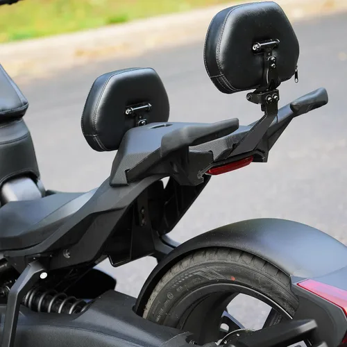 Vista 3 de Mostrar respaldo balístico cromado del pasajero para Can-Am Ryker 600 900 fabricado en los E.E.U.U. 41-420C