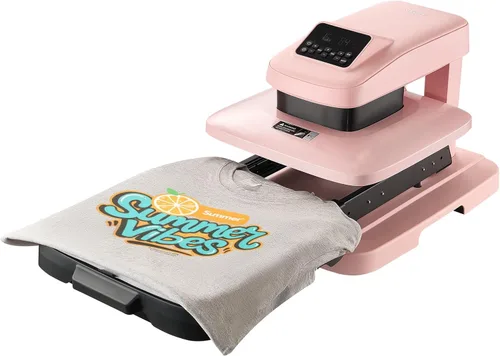 Vista 10 de VEVOR Máquina de Plancha de Calor Automática, 15 x 15 pulgadas, Máquina de Plancha para Camisetas con Liberación Automática y Presión Ajustable