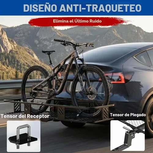 Vista 5 de Transportador de carga de enganche de 56 x 24 x 7 pulgadas para receptor