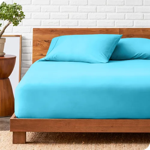 Vista 24 de Bare Home Juego de Sábana Bajera + Fundas de Almohada - Microfibra Ultra-Suave de Lujo 1800 - Doble Cepillado - Bolsillos Profundos - Ajuste Fácil