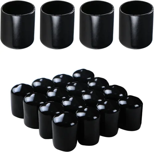 Vista 16 de Aopin Cubierta de tapa de extremo redondo de goma de 3/4 de pulgada (0.748 in), protectores de rosca de PVC flexible de tubería de tubería