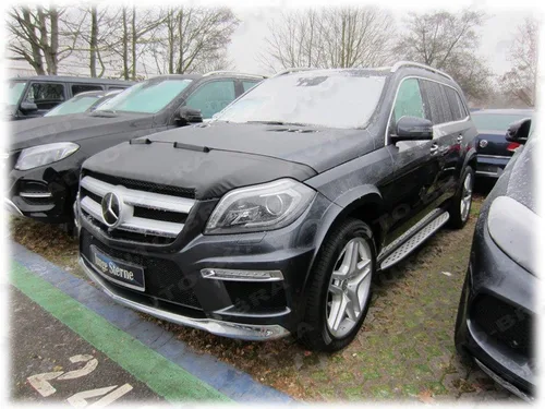 Vista 3 de Sujetador de capucha frontal para nariz compatible con Mercedes Benz MB GL GLS Clase X166 2012-2016 STONEGUARD Protector Tuning