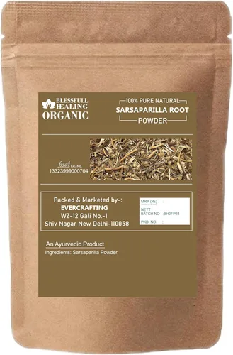 Vista 2 de Blessfull Healing Organic Sarsaparilla Root Powder 100% Pure Natural 100 Gram (3.52 oz) Each (Pack of 2) = 200 Grams, Vegan