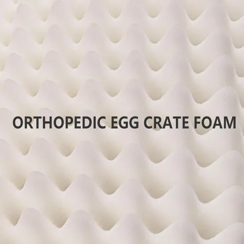 Vista 7 de Patas Lague Cama ortopédica para perro tamaño mediano 76cmX51cm, cama impermeable de espuma de celdilla de huevo suave y cálida para mascotas