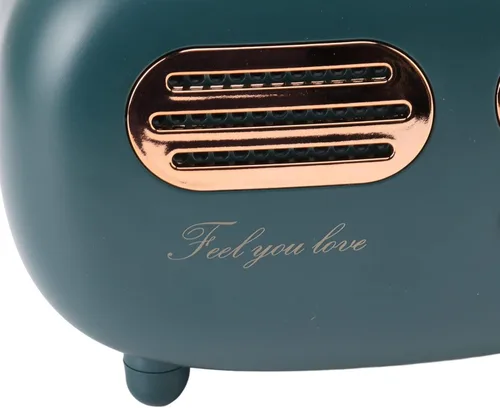 Vista 8 de Qiilu Cubierta de caja de pañuelos de radio de plástico verde retro para baño, dormitorio, escritorio