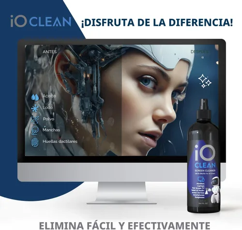Vista 5 de Spray limpiador de pantalla (16oz - 473ml) – El mejor kit de limpieza grande para televisor LCD LED OLED, Smartphone, iPad, laptop, pantalla táctil