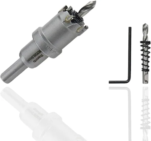 Vista 70 de Sierra de agujero de carburo Rannb de 23mm/0.9" de diámetro de corte, sierra de corte para acero inoxidable