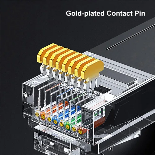 Vista 8 de cablecc Cable de red Cat 6 RJ45 UTP Cable Ethernet plano ultra delgado cable trenzado par cable de conexión para portátil router 7.9 in