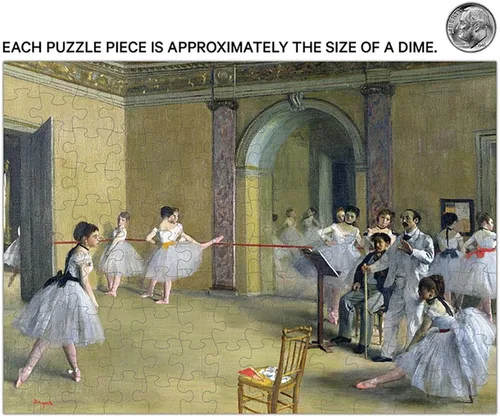 Vista 4 de MiniPix Puzzles - Paquete de 2 mini rompecabezas - Degas Dance en la ópera y Renoir Almuerzo de la fiesta náutica