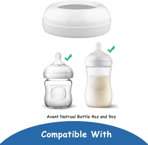 Vista 4 de Anillos de tornillo de botella de repuesto para biberón natural Avent para bebé, 3