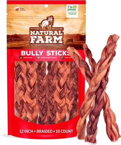 Vista 21 de Natural Farm Palitos Trenzados de Toro Sin Olor (4-5 Pulgadas, Paquete de 5) - 100% Carne de Res Alimentada con Pasto, Sin Granos, Bajos en Grasa