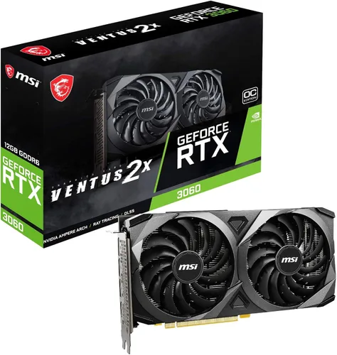 MSI Tarjeta gráfica GeForce RTX 3060 12GB 15 Gbps GDRR6 192-Bit HDMI/DP PCIe 4 Torx Twin Fan Ampere OC