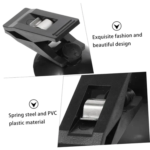 Vista 5 de ERINGOGO Abrazadera montada en coche 4 unids titular de la tarjeta de visita gafas de sol sol sol coche ventosa s coche montado abrazadera coche