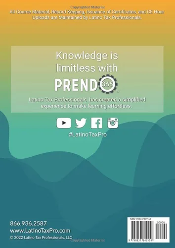 Vista 2 de 2022 Bilingual Tax Preparation Course Volume 2