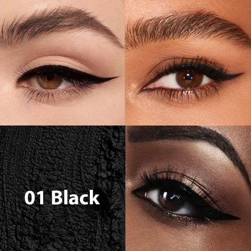 Vista 3 de Kaely Lápiz Delineador de Ojos Negro Waterline, Lápiz Delineador de Gel Multiusos Afilable, Delineador de Ojos Resistente al Agua a Prueba