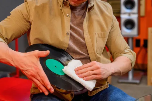 Vista 7 de Kit de lavado de discos Spin-Clean Limpiador de discos de vinilo Kit de limpieza de discos Solución sin alcohol Rodillos de ajuste