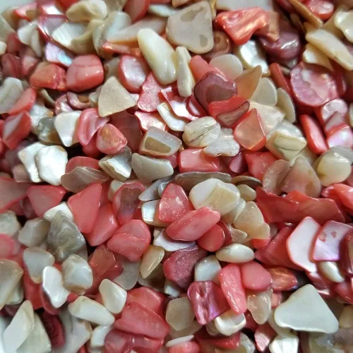 Vista 7 de BeachWalk Pequeñas conchas naturales trituradas, para bodas, relleno de jarrón, decoración del hogar y manualidades (32 onzas (2 libras), perla