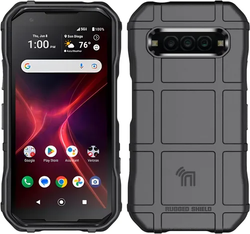 Vista 2 de Nakedcellphone Serie Special Ops compatible con Kyocera DuraForce Pro 3, funda protectora resistente contra huellas, textura de agarre mate