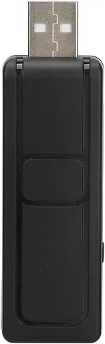 Vista 8 de Micrófono VHF, plástico ABS negro, sistema de micrófono de mano universal profesional, micrófono de recepción USB para cantar karaoke, discurso