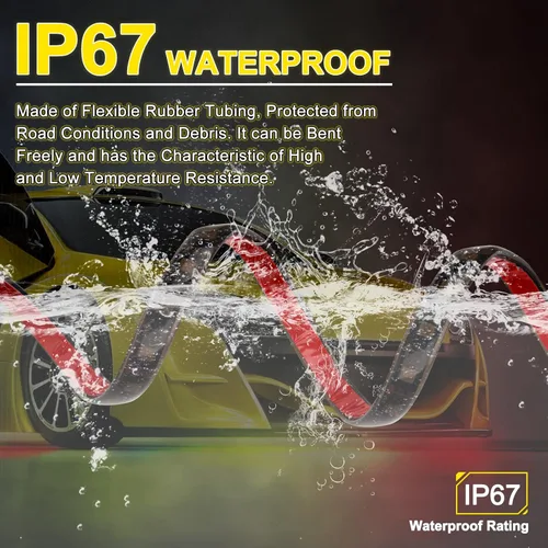 Vista 8 de OPP ULITE Tira de Luz Subterránea para Coche, Color de Persecución de Sueños, Material de Silicona Mejorado, 212 Modos, 252pcs LED, Kit de Luces