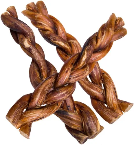 Vista 10 de Hotspot Pets Palitos trenzados para perros, huesos de perro de 6 pulgadas (paquete de 5) masticables naturales de larga duración para perros