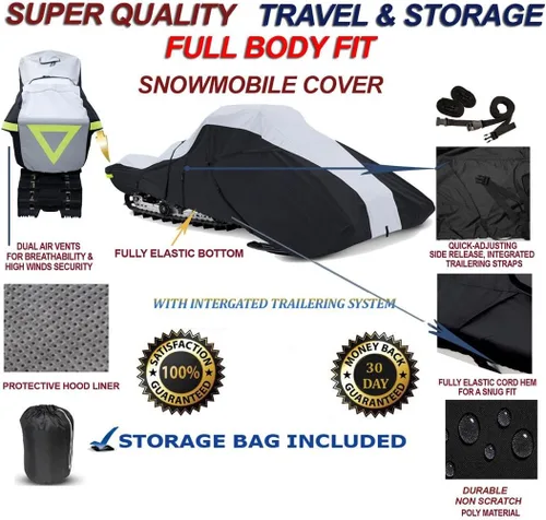 Vista 3 de Funda de seda de nevada de gran calidad para Arctic Cat King 900 EFI 2005 2006.
