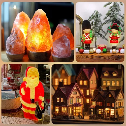 Vista 7 de SURAIELEC Cable de accesorios de 6 pies con una bombilla LED, kit de luz de repuesto para molde de soplado de Navidad, bombilla individual con cable