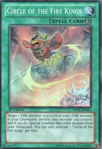 YU-GI-OH! - Círculo de los Reyes del Fuego (SDOK-EN023) - Baraja de Estructura: Embestida de los Reyes del Fuego - 1ª Edición - Super Rare