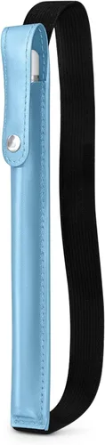Vista 21 de DTTO Estuche para Apple Pencil Pro, Apple Pencil de 1ª/2ª generación y (USB-C), funda de piel sintética con banda elástica desmontable que se fija
