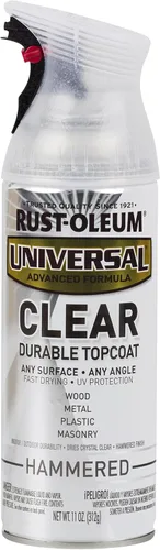 Vista 3 de Rust-Oleum 267298-6PK Pintura en aerosol martillada universal para todas las superficies, 12 onzas, blanco, paquete de 6