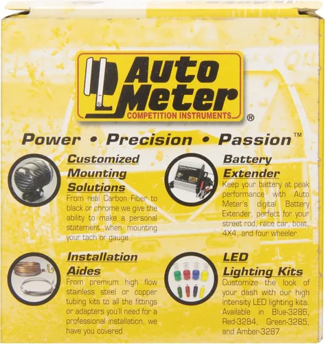 Vista 3 de AUTO METER 2643 Z-Series Medidor de Nivel de Combustible Eléctrico, 2 1/16" - Barrido Corto/Eléctrico