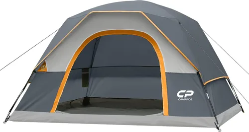 Vista 10 de CAMPROS CP Tents for Camping 2/4/6 Person Tent Waterproof Windproof Double Layer Camping Tent, Easy Setup Dome Tent with Large Mesh Windows & Wider