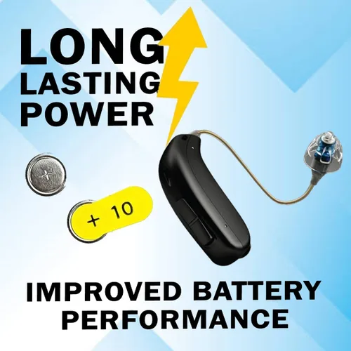 Vista 9 de Premium Batteries Tamaño 10 Batería de audífono de 1.45V Lengüeta amarilla (6 Baterías)