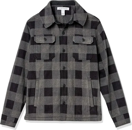 Vista 5 de Tienda Essentials Men's Long-Sleeve Polar Fleece Shirt Jacket