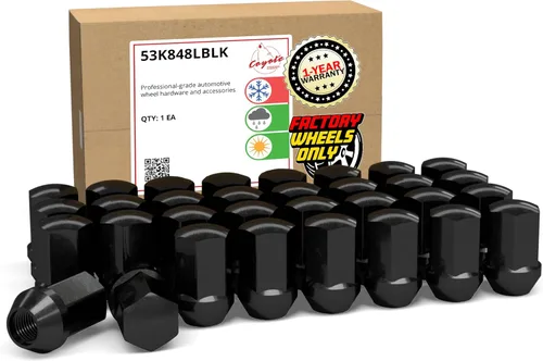 Vista 17 de Wheel Accessories Parts 20 tuercas de llanta estilo OEM de 9/16"-18 roscas de 1.65 pulgadas de largo cromadas 7/8" 0.866 in hexagonales