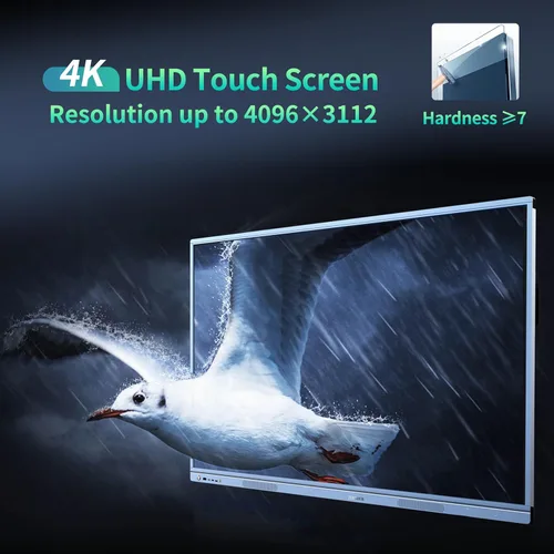 Vista 8 de Pizarra electrónica de 55 pulgadas con pantalla táctil HD 4K, pizarra interactiva para aula y conferencia, sistema operativo Android y Windows